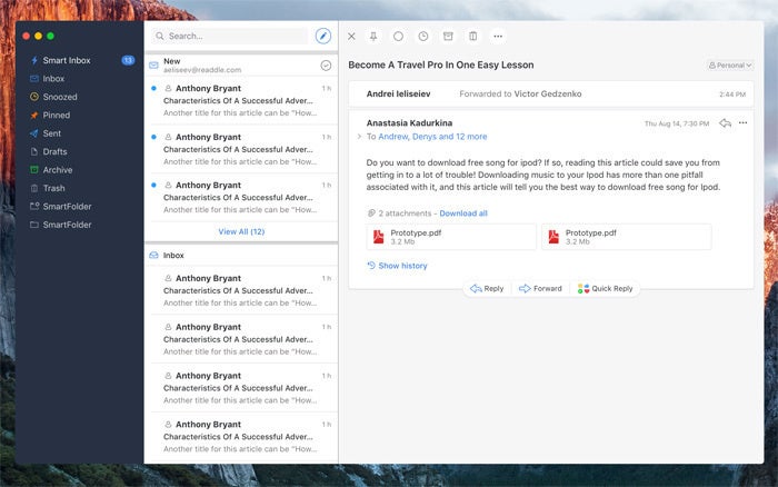 best free mail client for mac 2016